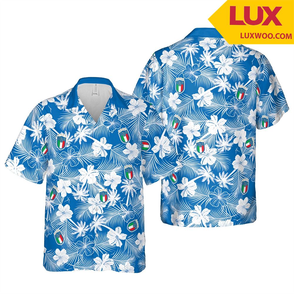 Italy Euro Hawaii Floral Football Unisex Shirt Tha060421