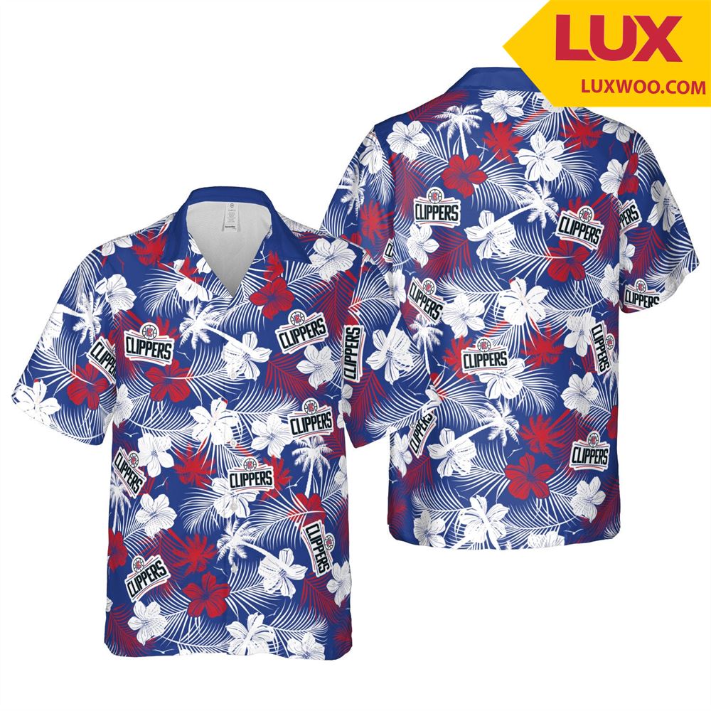 Los-angeles-clippers Nba Los- Angeles Hawaii Floral Basketball Unisex Shirt Shirts
