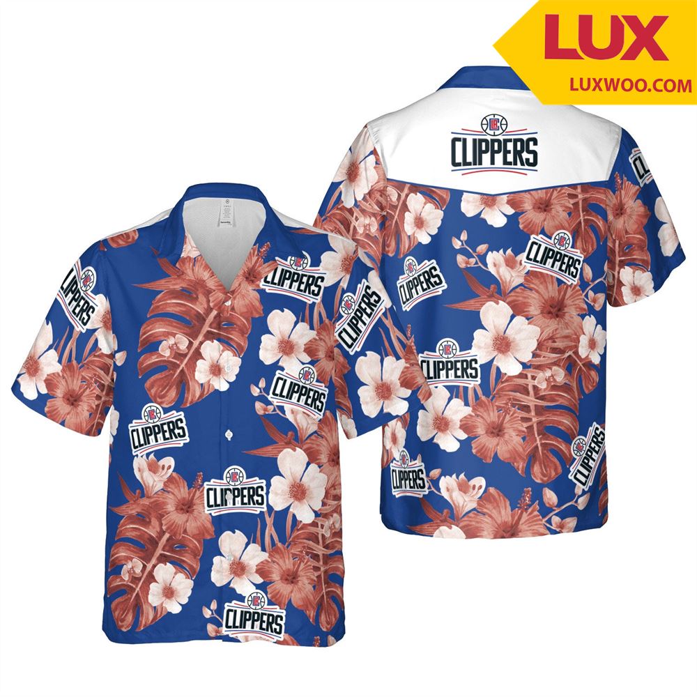 Los-angeles-clippers Nba Los- Angeles Hawaii Floral Basketball Unisex Shirt Tshirts