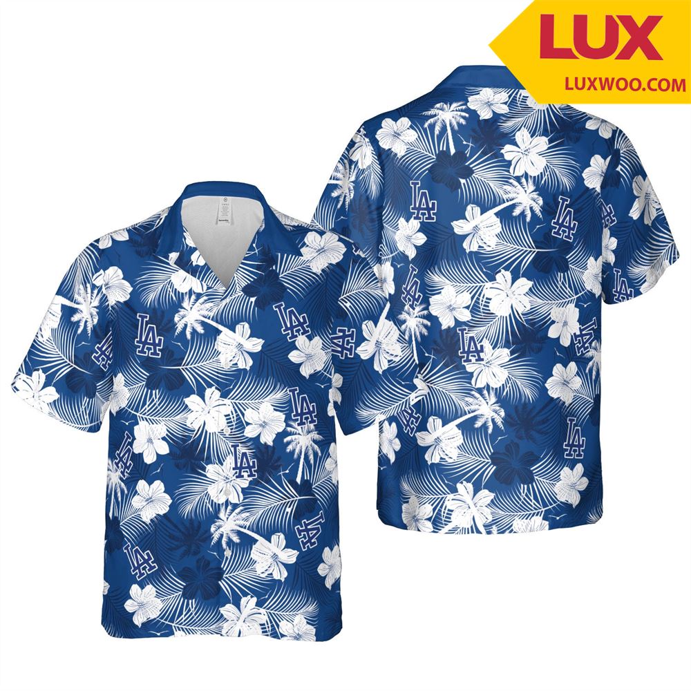 Los-angeles-dodgers Mlb Los- Angeles Hawaii Floral Baseball Unisex Shirt Th