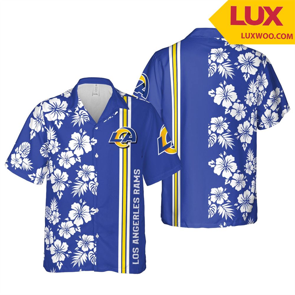 Los-angeles-rams Nfl Los- Angeles Hawaii Floral Football Unisex Shirt Tha05 Tshirt