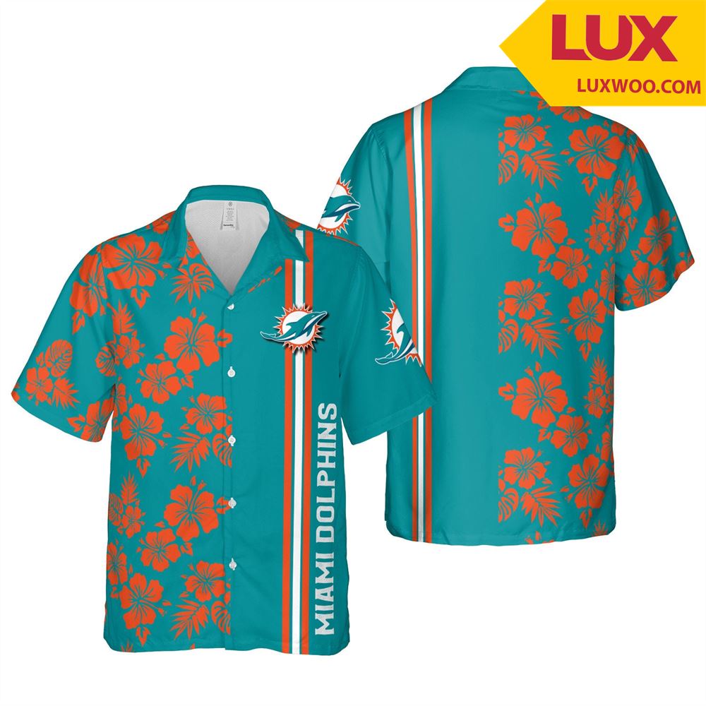 Miami-dolphins Nfl Miami Hawaii Floral Football Unisex Shirt Tha052745