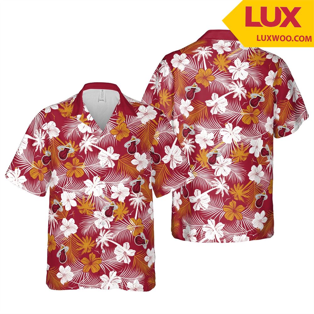 Miami-heat Nba Miami Hawaii Floral Basketball Unisex Shirt Tha053149