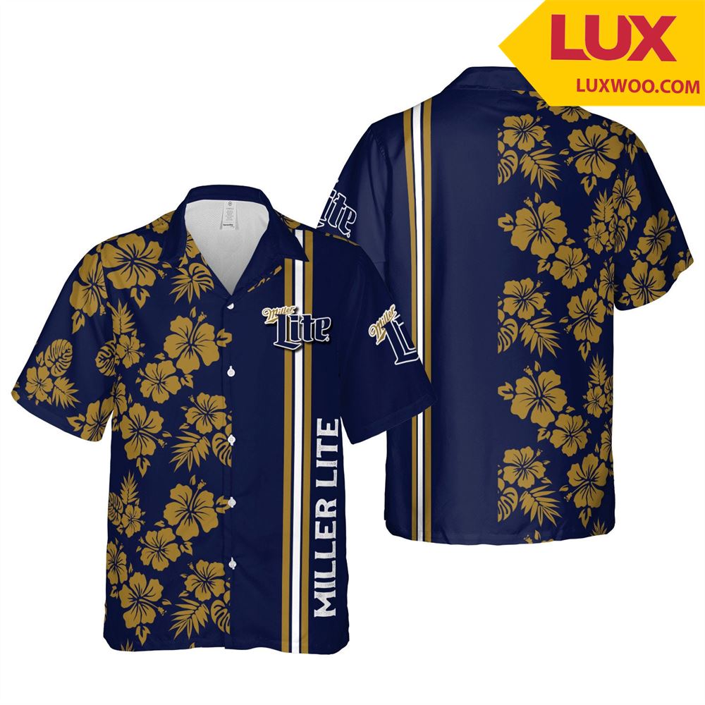 Miller-lite Hawaii Floral Unisex Shirt Tha052744 - Luxwoo.com