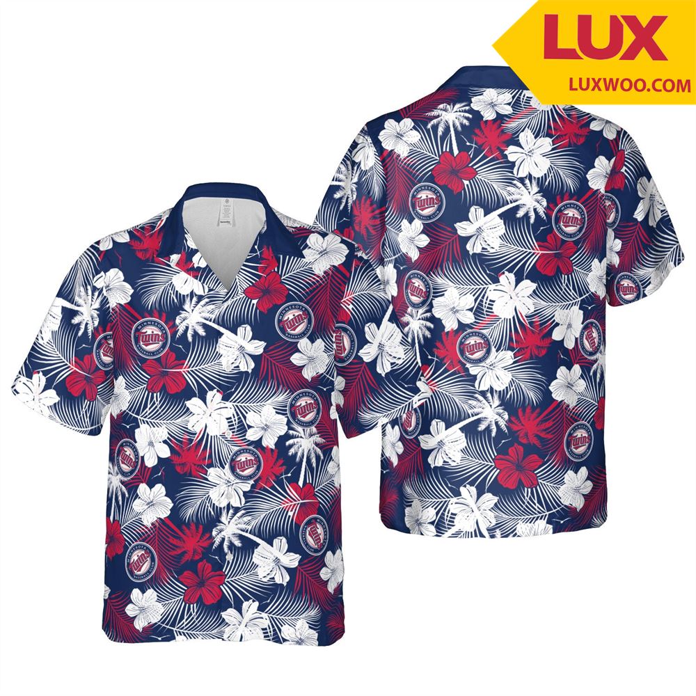 Minnesota-twins Mlb Minneapolis Hawaii Floral Baseball Unisex Shirt Tha0527