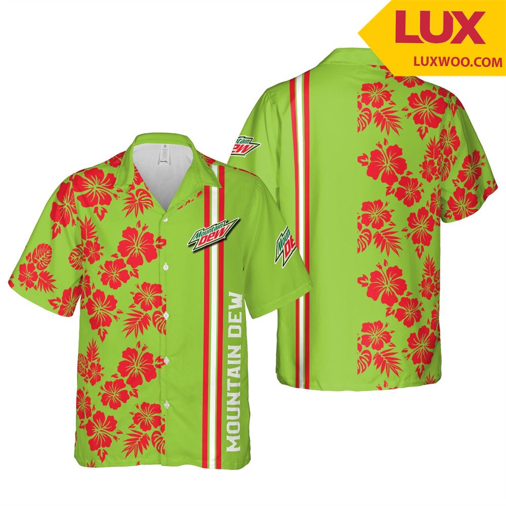 Mountain-dew Hawaii Floral Unisex Shirt Tha052749