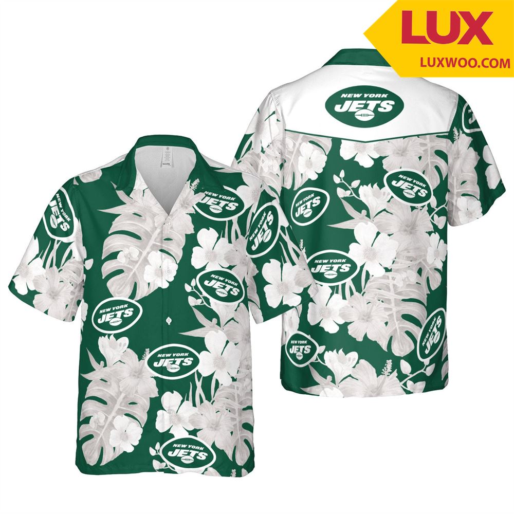 New-york-jets Nfl New-york Hawaii Floral Football Unisex Shirt Tha052432