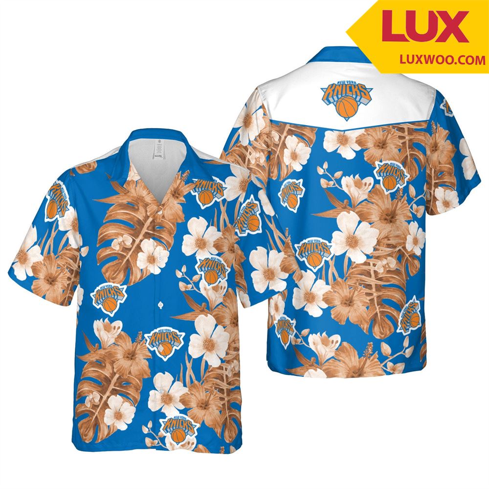 New-york-knicks Nba Hawaii Floral Basketball Unisex Shirt Tha052520