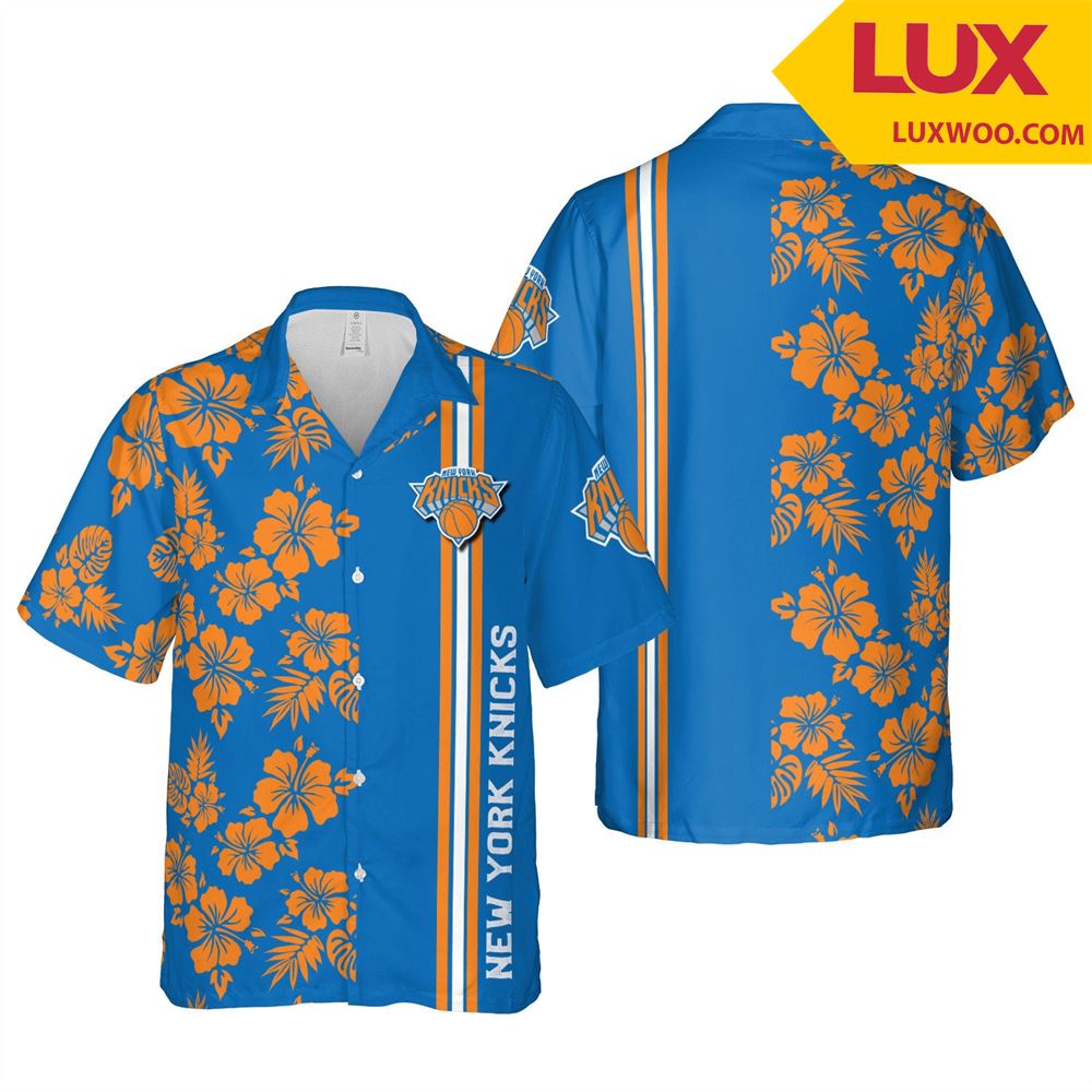 New-york-knicks Nba Hawaii Floral Basketball Unisex Shirt Tha060131