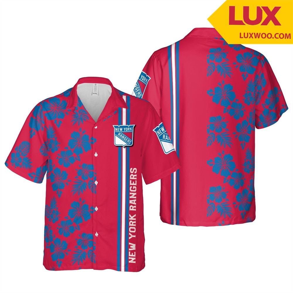 New-york-rangers Nhl Hawaii Floral Ice Hockey Unisex Shirt 