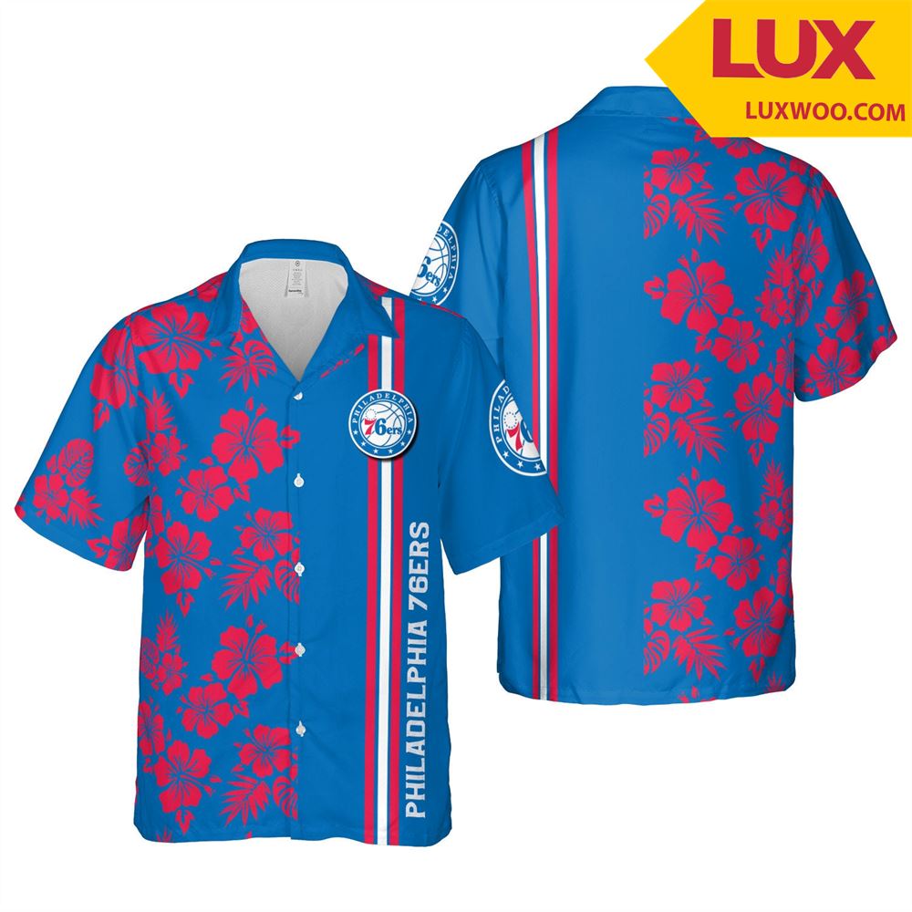 Philadelphia-76ers Nba Hawaii Floral Basketball Unisex Shirt Tha060134