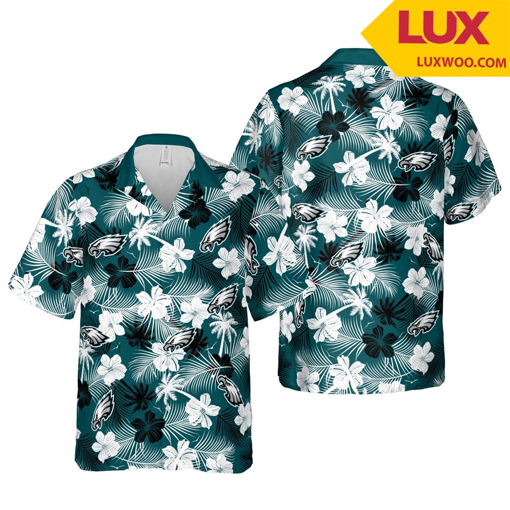 Philadelphia-eagles Nfl Philadelphia- Pennsylvania Hawaii Floral Football U Clothing