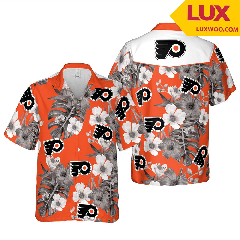 Philadelphia-flyers Nhl Philadelphia Hawaii Floral Ice Hockey Unisex Shirt Unisex
