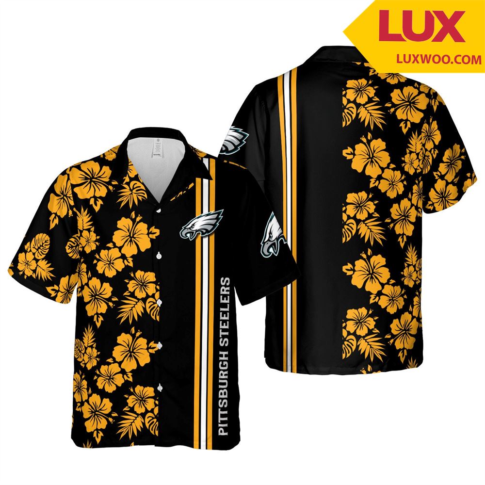 Pittsburgh-steelers Nfl Pittsburgh Hawaii Floral Football Unisex Shirt Tha0