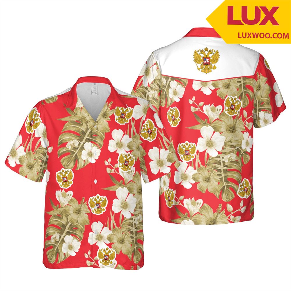Russia Euro Hawaii Floral Football Unisex Shirt Tha060435