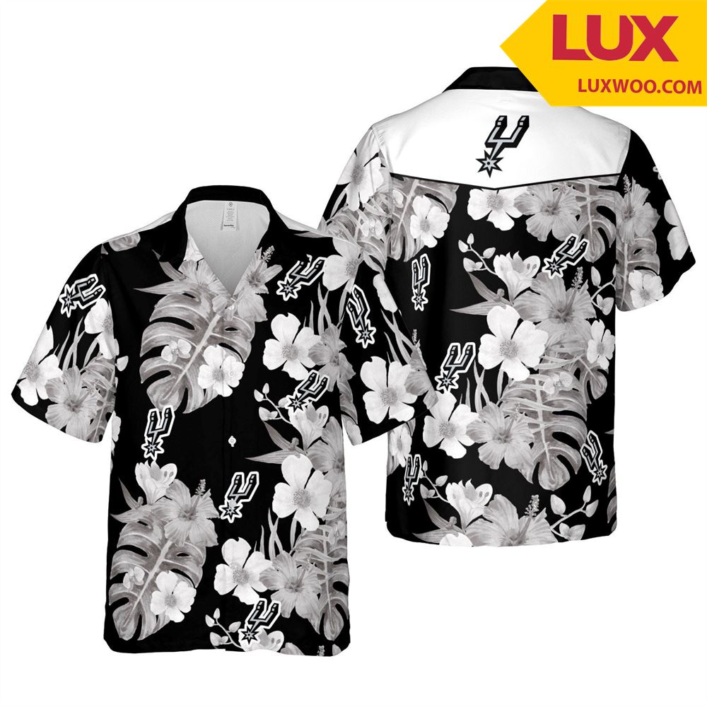 San-antonio-spurs Nba San-antonio Hawaii Floral Basketball Unisex Shirt Tha Shirts