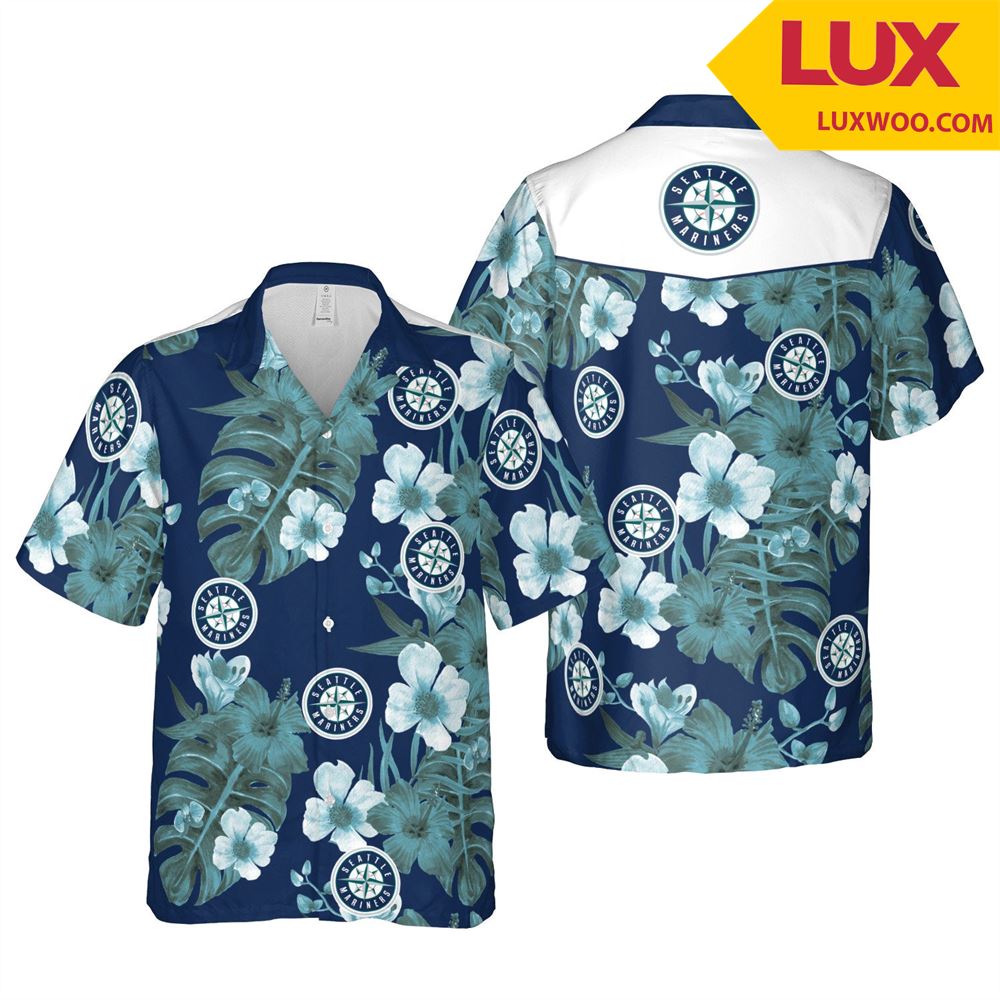 Seattle-mariners Mlb Seattle Hawaii Floral Baseball Unisex Shirt Tha052456