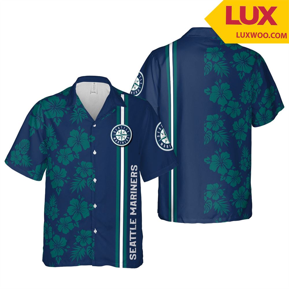 Seattle-mariners Mlb Seattle Hawaii Floral Baseball Unisex Shirt Tha052725