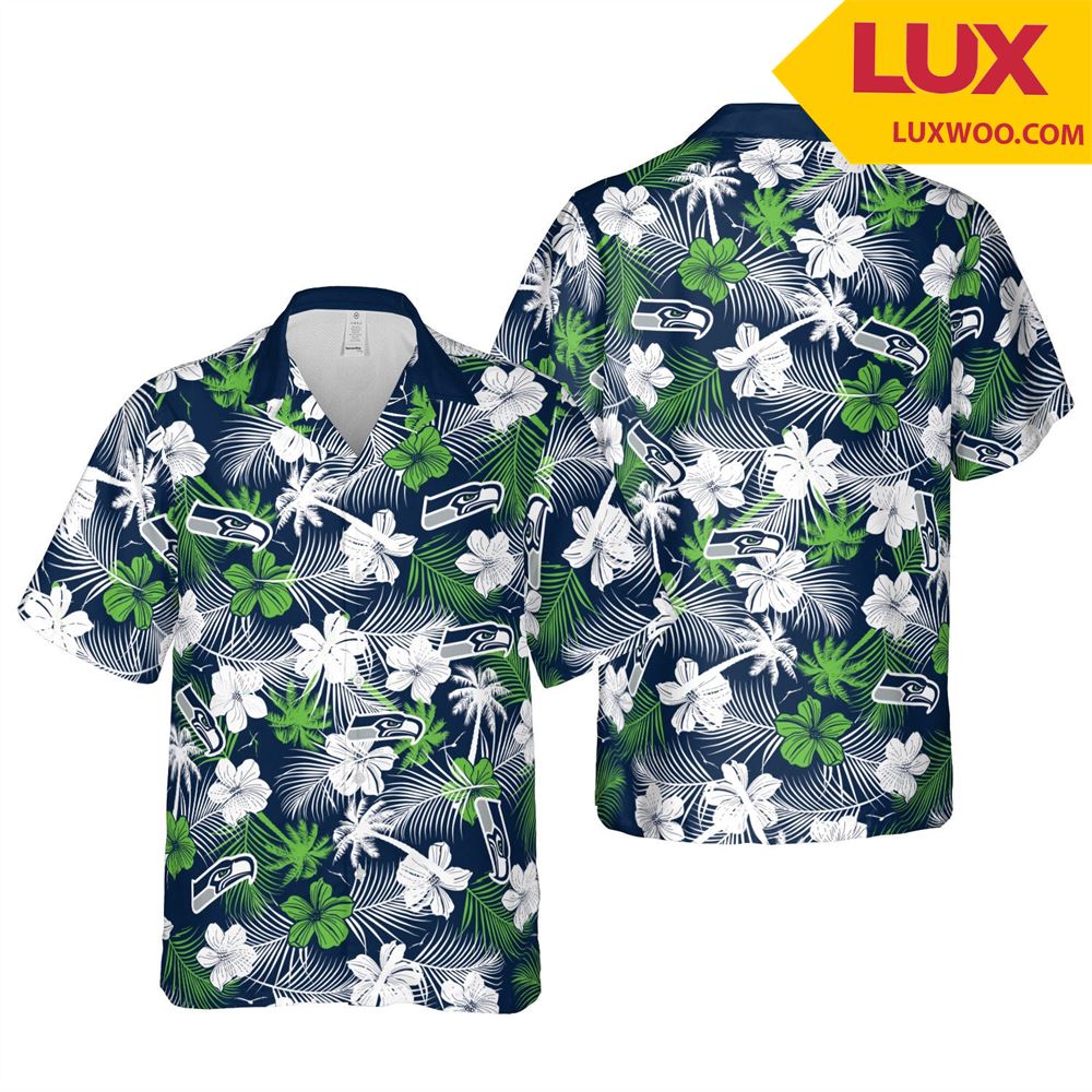 Seattle-seahawks Nfl Seattle Hawaii Floral Football Unisex Shirt Tha052283