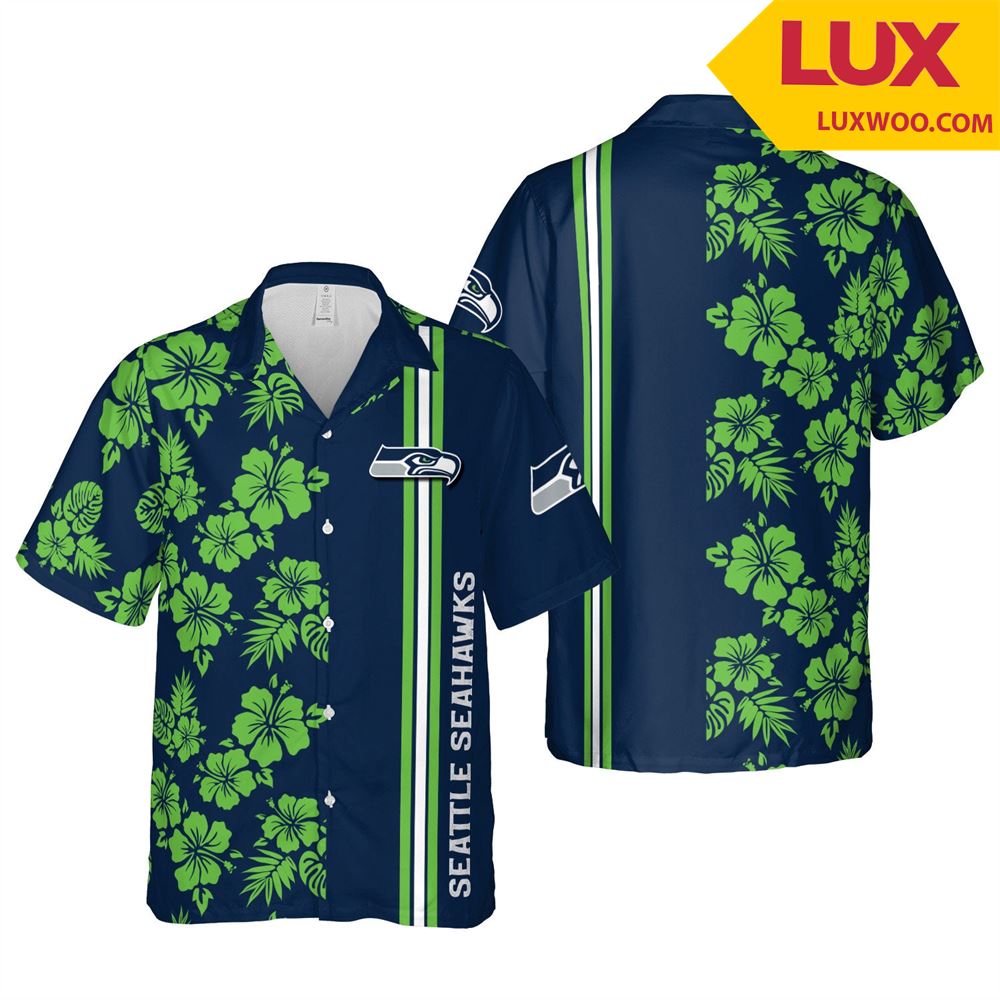 Seattle-seahawks Nfl Seattle Hawaii Floral Football Unisex Shirt Tha052754