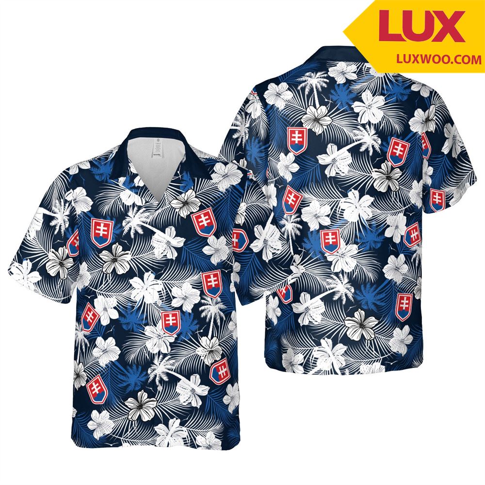 Slovakia Euro Hawaii Floral Football Unisex Shirt Tha060419