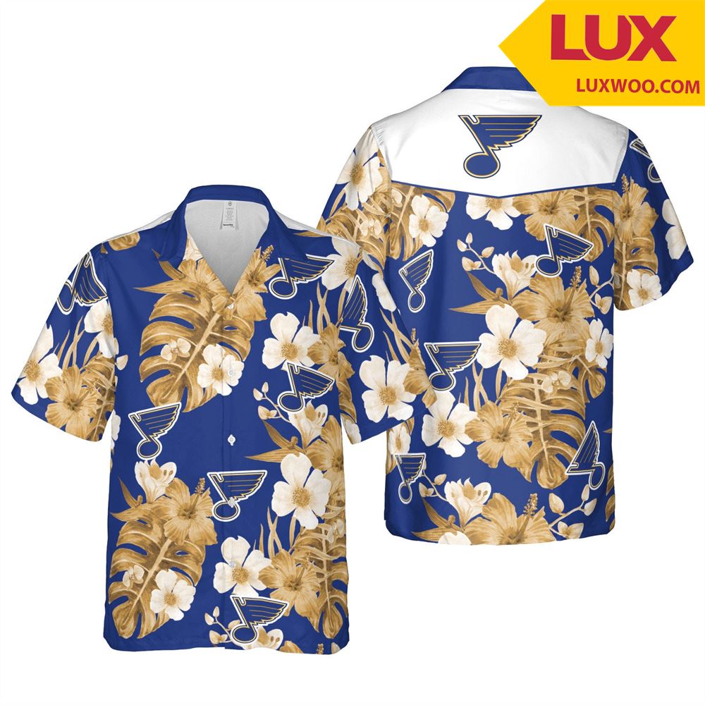 St-louis-blues Nhl Hawaii Floral Ice Hockey Unisex Shirt Tha052557