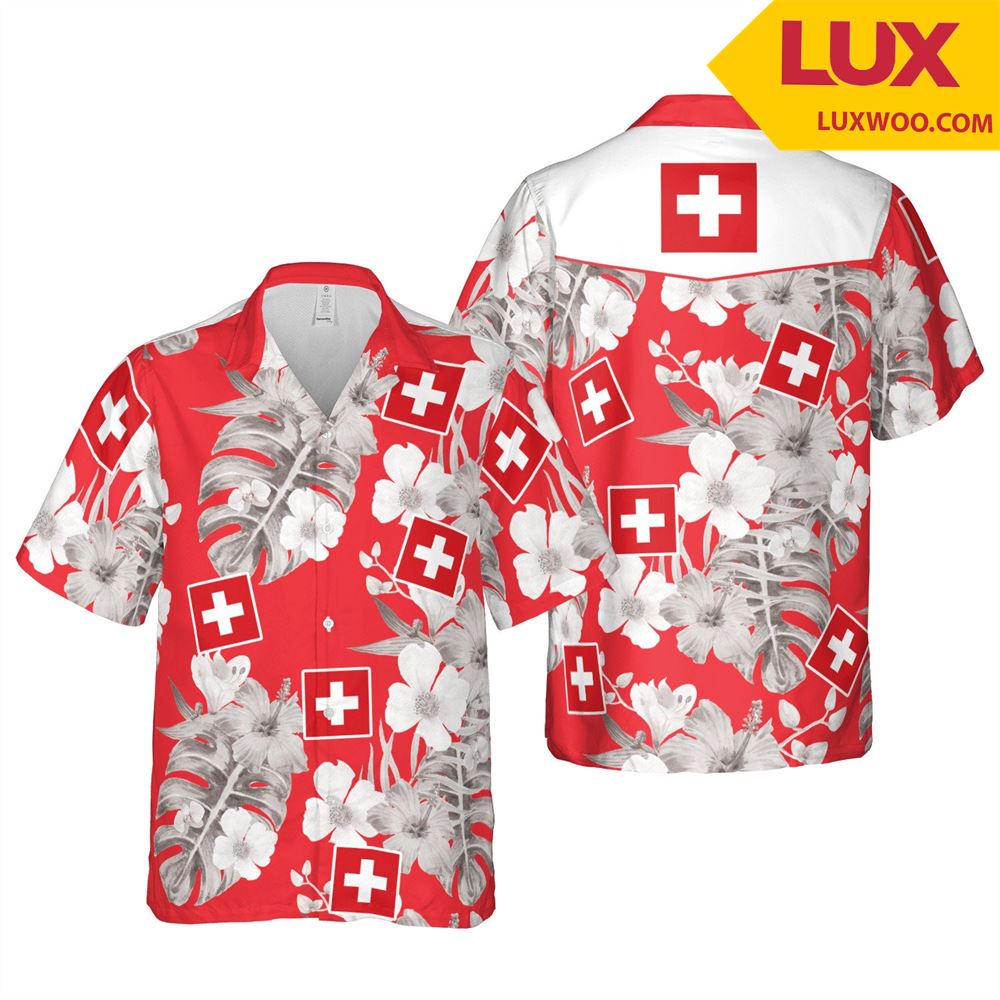 Switzerland Euro Hawaii Floral Football Unisex Shirt Tha060437