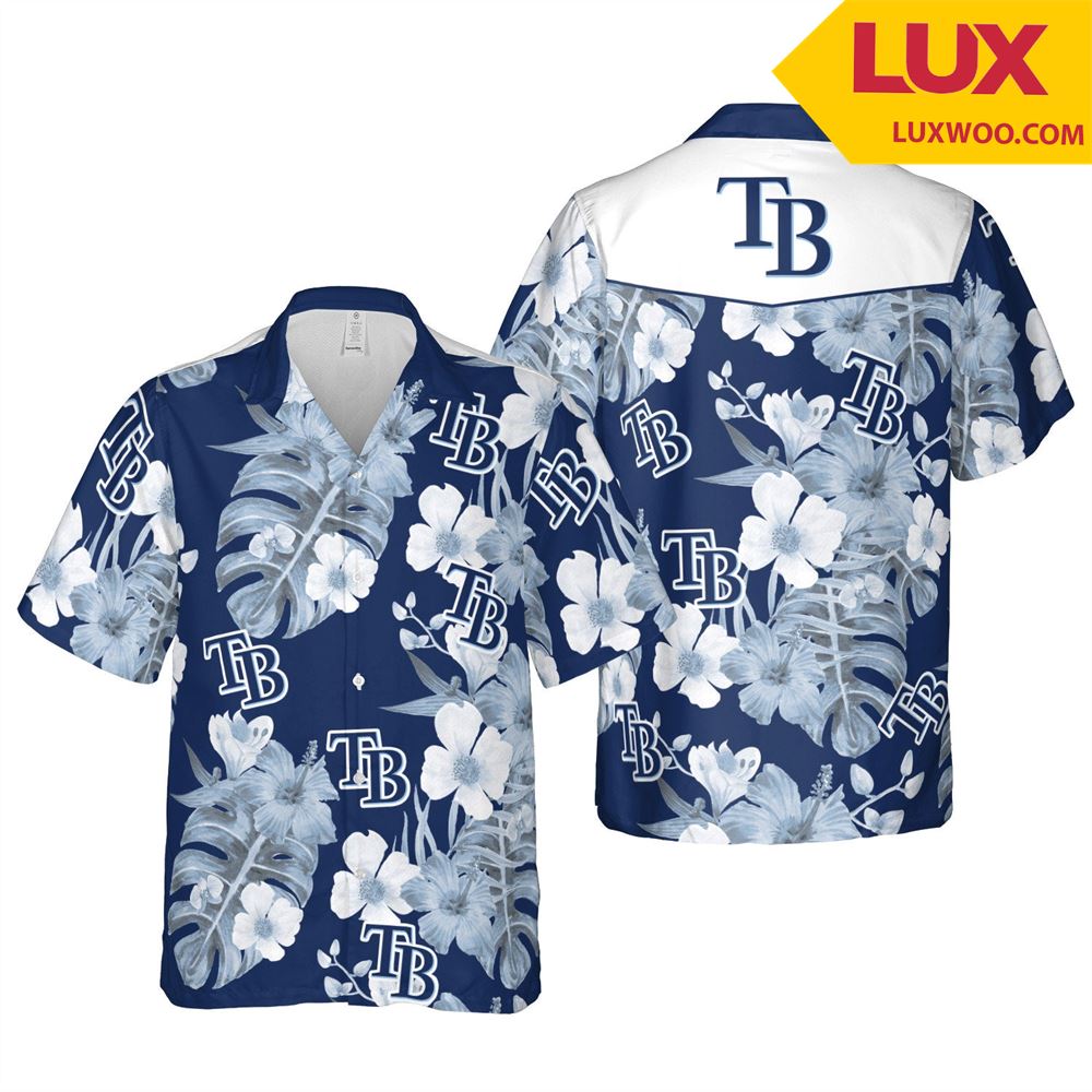 Tampa-bay-rays Mlb St- Petersburg Hawaii Floral Baseball Unisex Shirt Tha0 Clothing