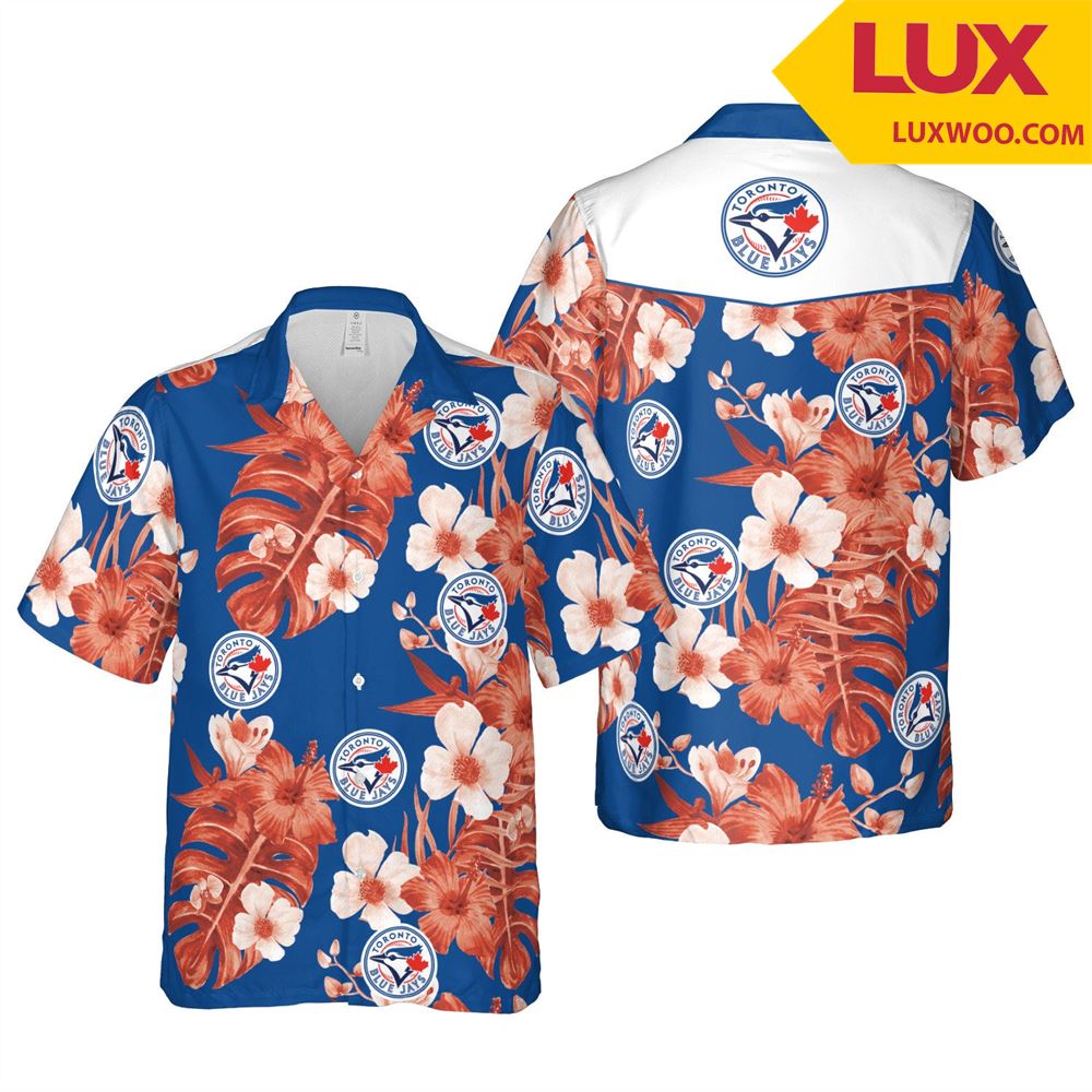 Toronto-blue-jays Mlb Toronto Hawaii Floral Baseball Unisex Shirt Tha052459