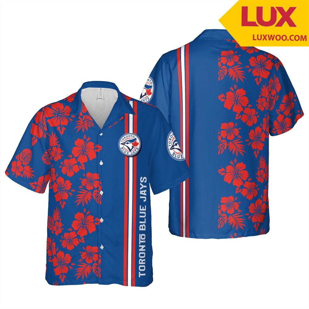Toronto-blue-jays Mlb Toronto Hawaii Floral Baseball Unisex Shirt Tha05272