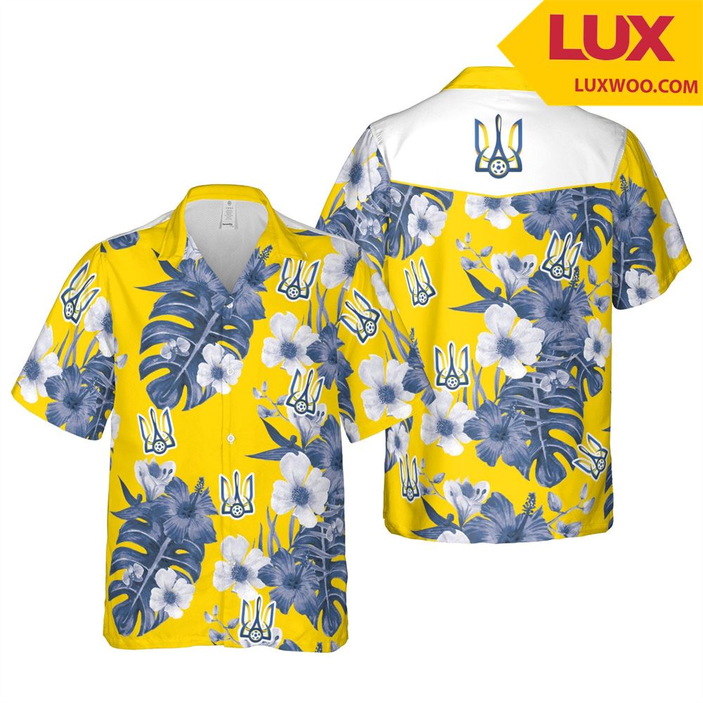 Ukraine Euro Hawaii Floral Football Unisex Shirt Tha060447