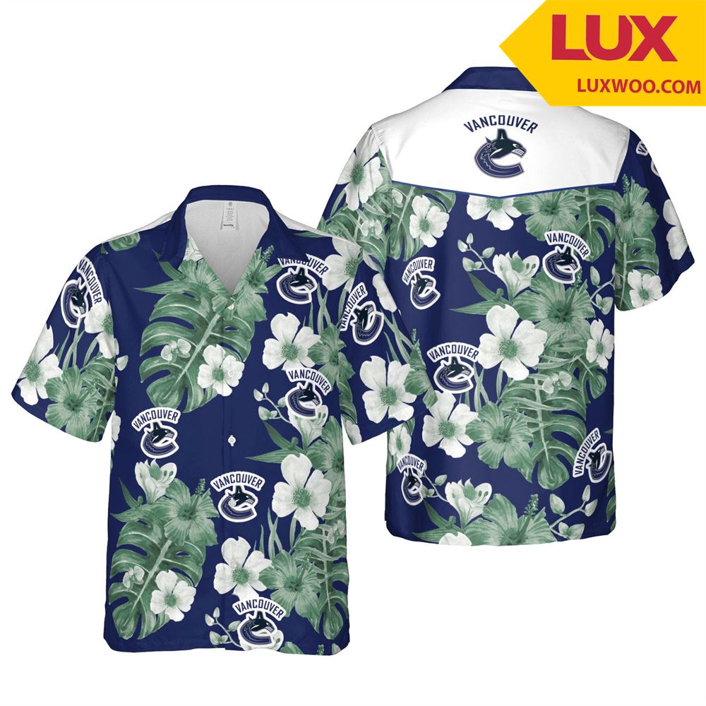 Vancouver-canucks Nhl Vancouver Hawaii Floral Ice Hockey Unisex Shirt Tha05