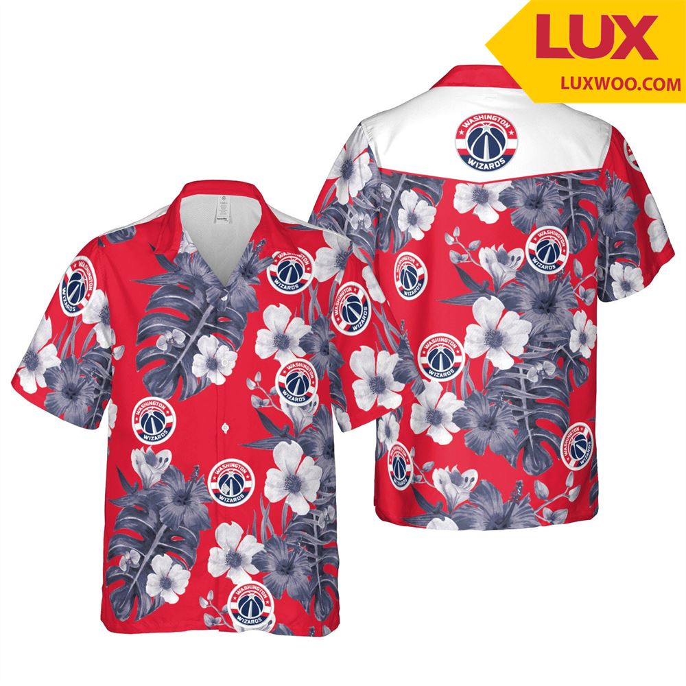 Washington-wizards Nba Washington- Dc Hawaii Floral Basketball Unisex Shirt Tee