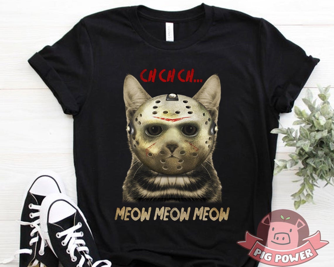 Cat Jason Voorhees Shirt Cat Lover Owner T-shirt Friday The 13th