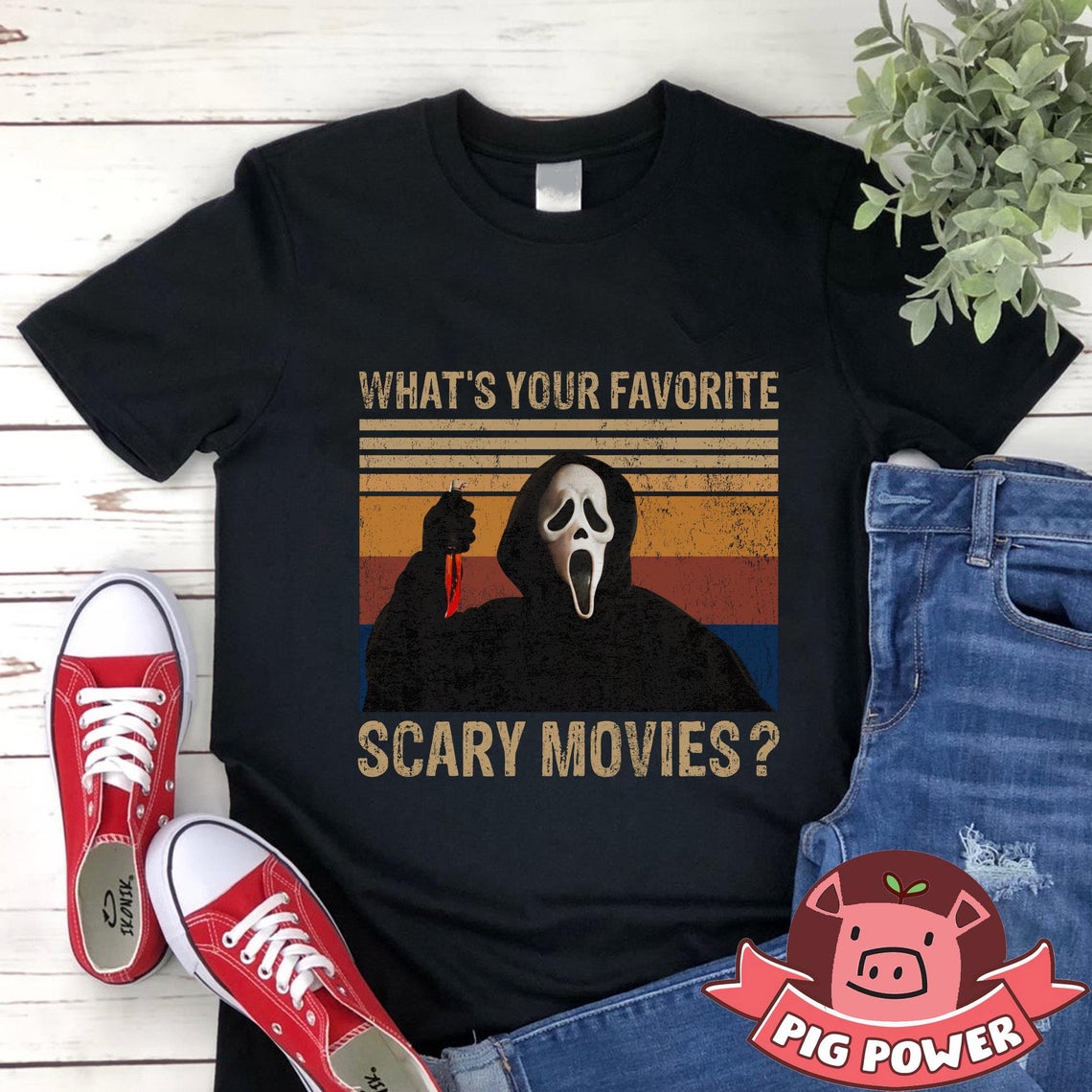Whats Your Favorite Scary Movie Shirt Vintage Ghostface T-shirt ...