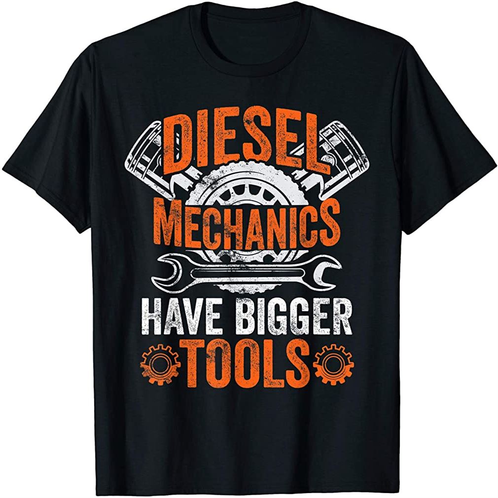 Mens Funny Diesel Mechanic T-shirt Plus Size Up To 5xl