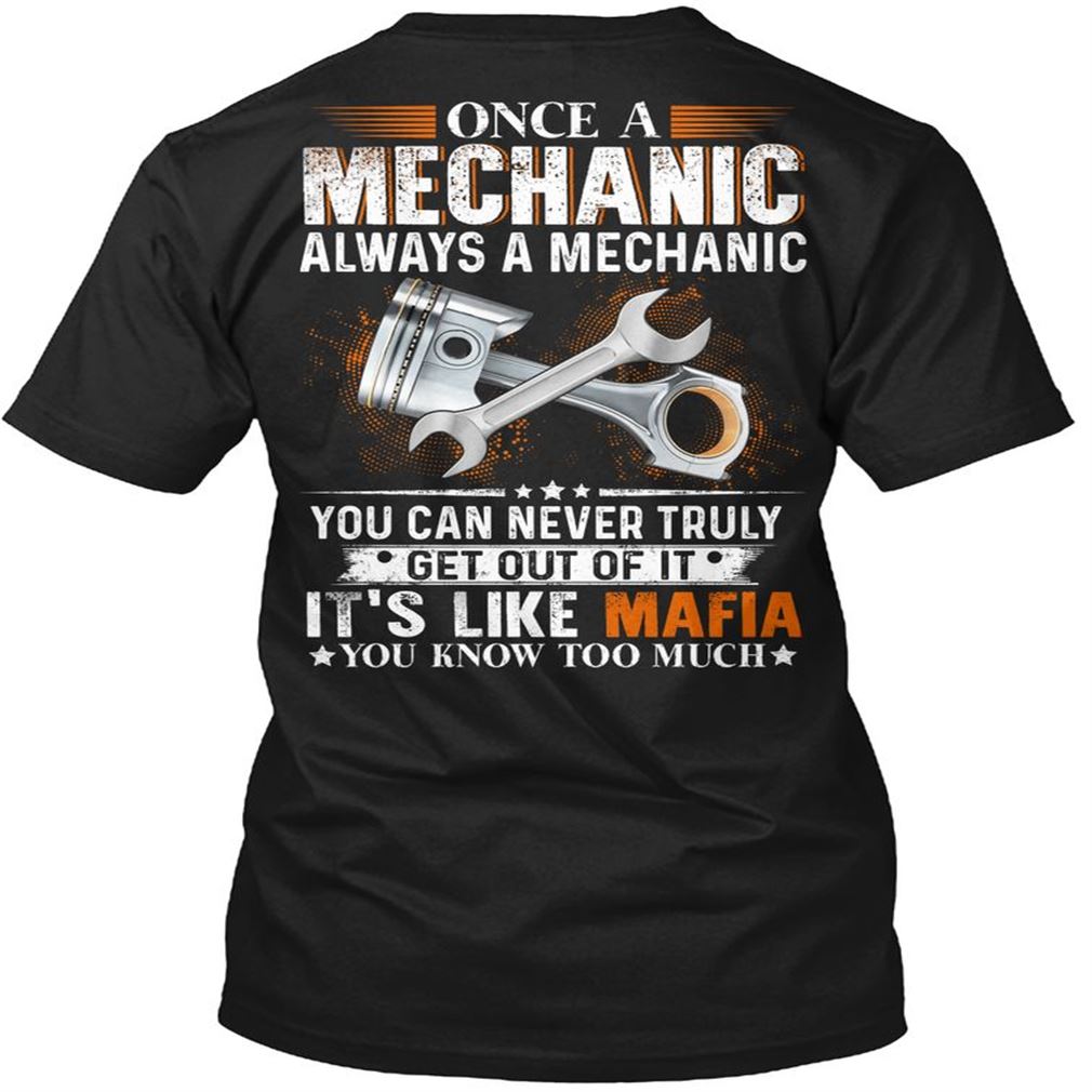 Skilled Mechanic Tshirt - Its Like Mafia Plus Size Up To 5xl