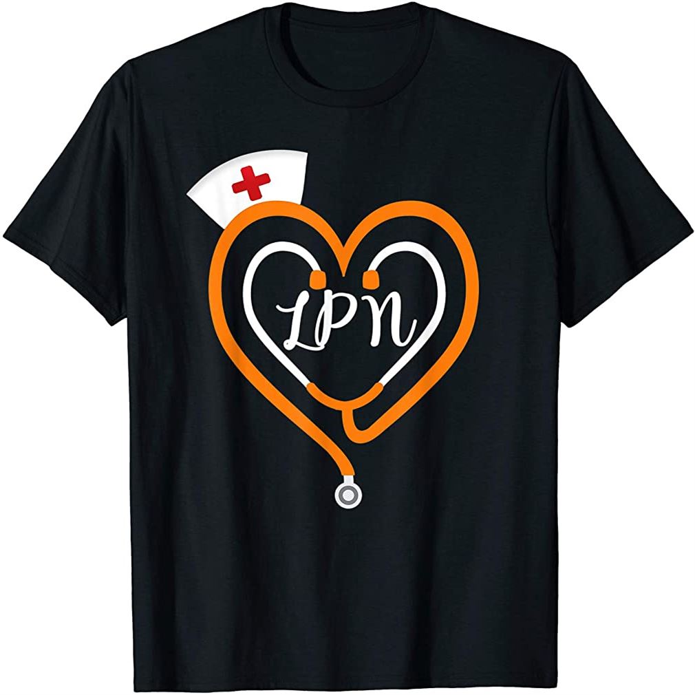 Lpn Nurse Halloween Costume Stethoscope Heart Rn Gift Adults T-shirt Size Up To 5xl
