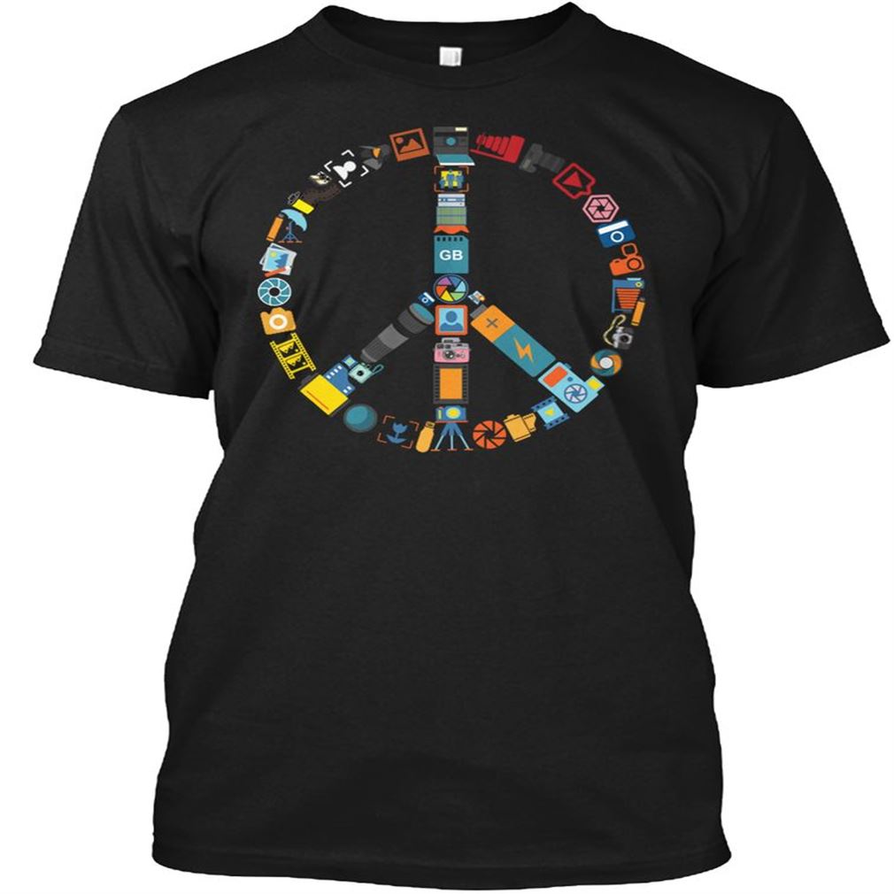 Photography-peace Symbol Plus Size Up To 5xl