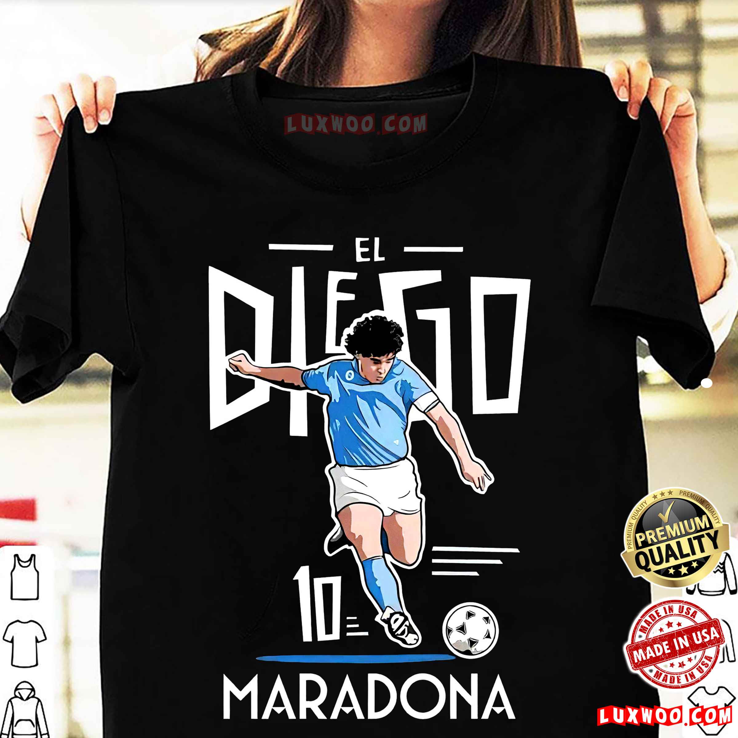 Rip Diego Maradona 10 Argentina Soccer Legend Unisex T-shirt