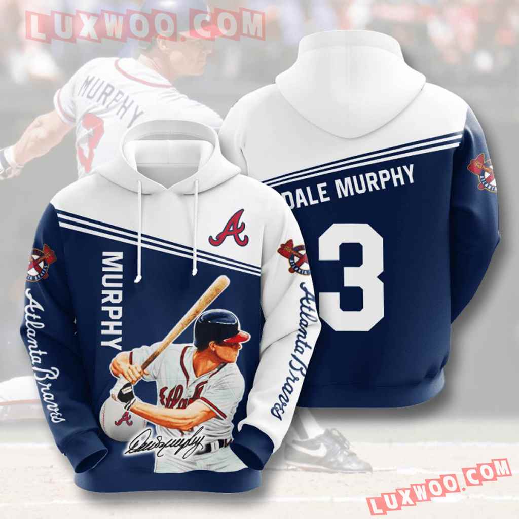 Mlb Atlanta Braves 3d Hoodies Printed Zip Hoodies Sweatshirt Jacket V7 Plus Size Up To 5xl
