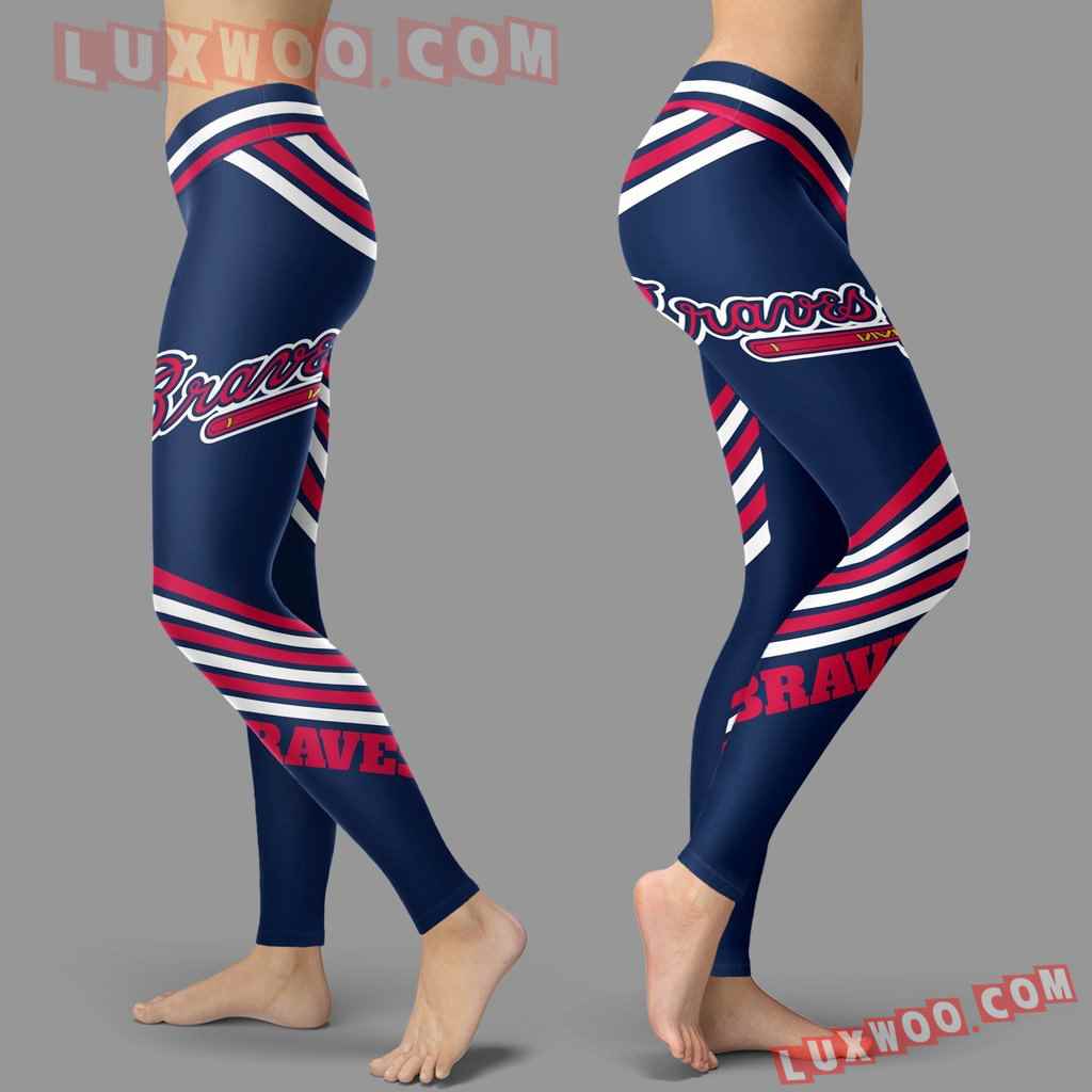 Mlb Atlanta Braves Leggings 3d Custom Print Leggings Sport V2