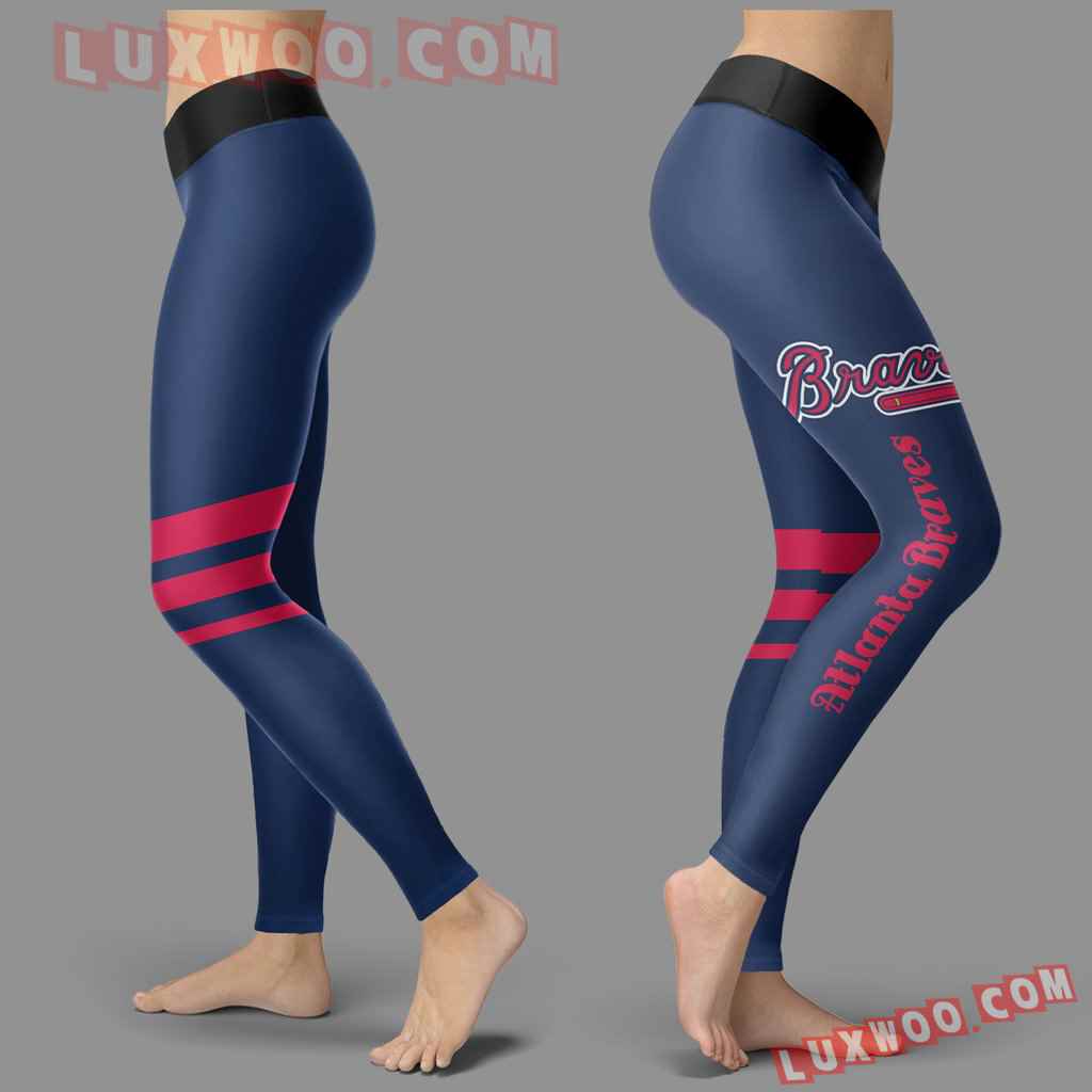 Mlb Atlanta Braves Leggings 3d Custom Print Leggings Sport V3