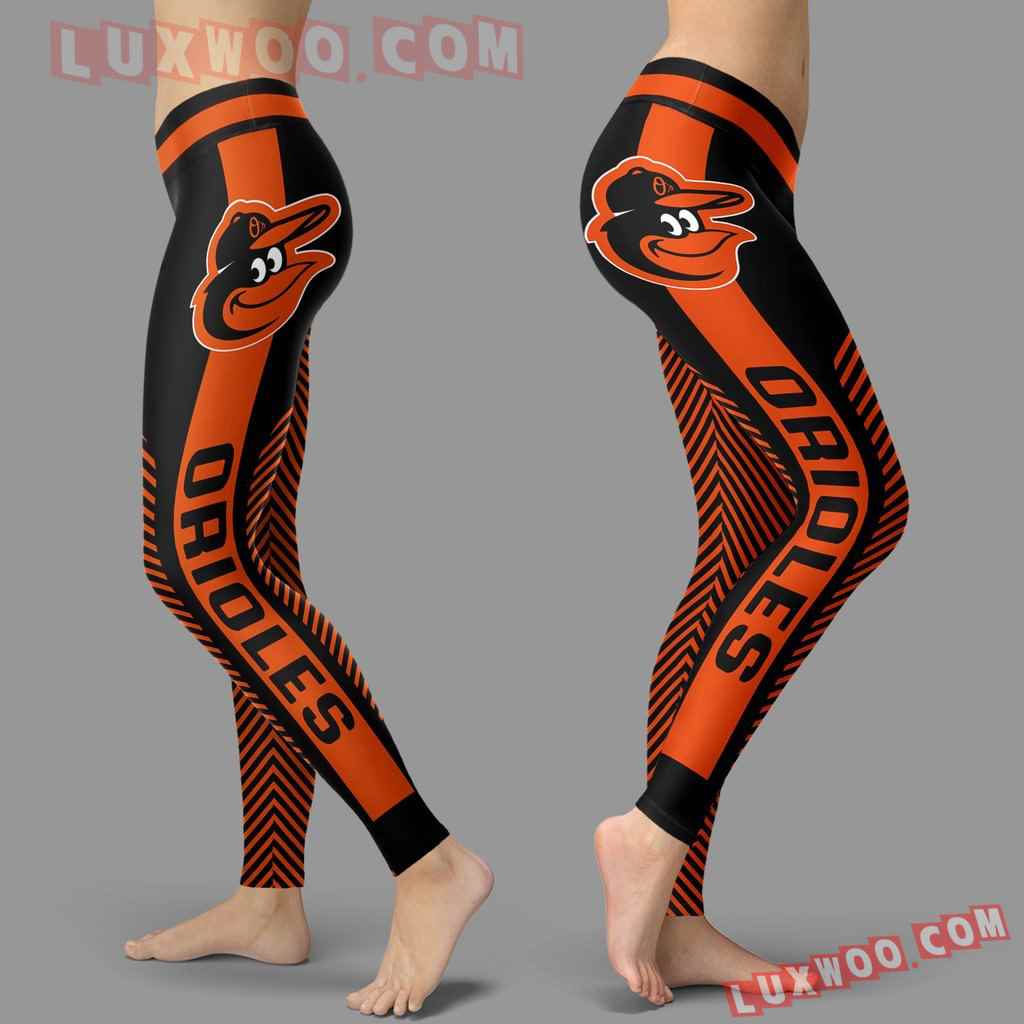 Mlb Baltimore Orioles Leggings 3d Custom Print Leggings Sport V1