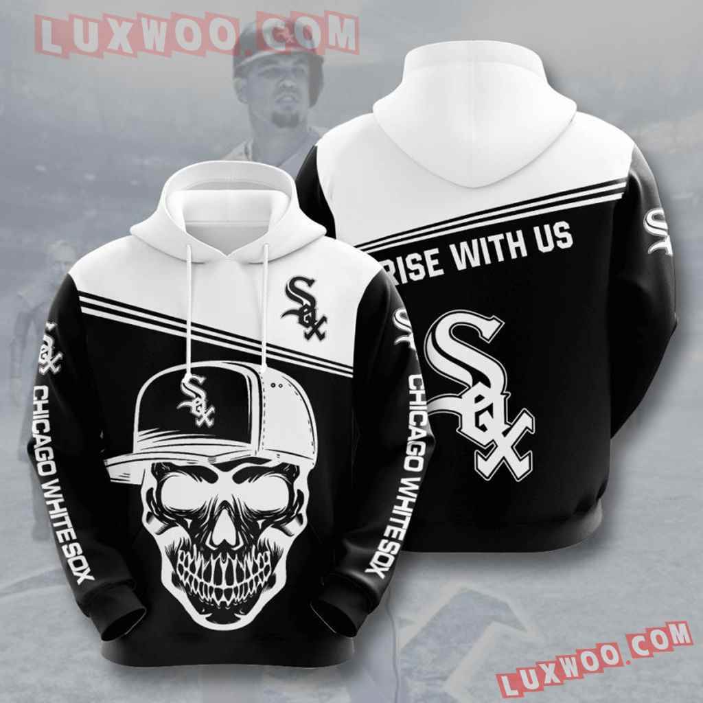 Mlb Chicago White Sox 3d Hoodies Printed Zip Hoodies Sweatshirt Jacket V5