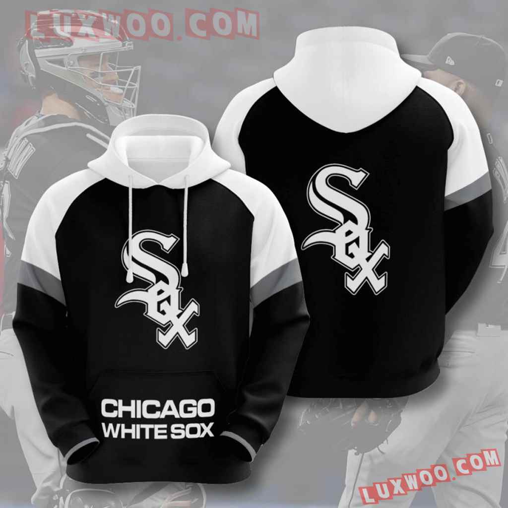 Mlb Chicago White Sox 3d Hoodies Printed Zip Hoodies Sweatshirt Jacket V7