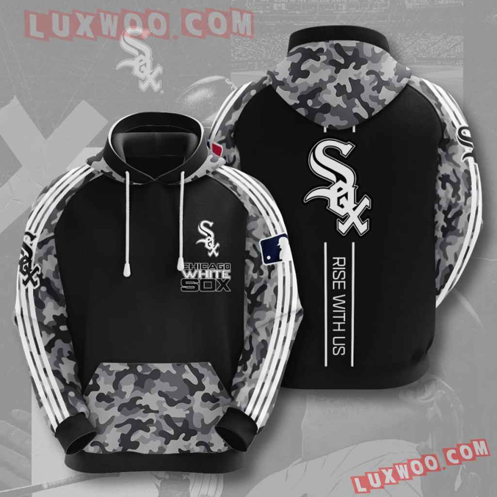 Mlb Chicago White Sox 3d Hoodies Printed Zip Hoodies Sweatshirt Jacket V8