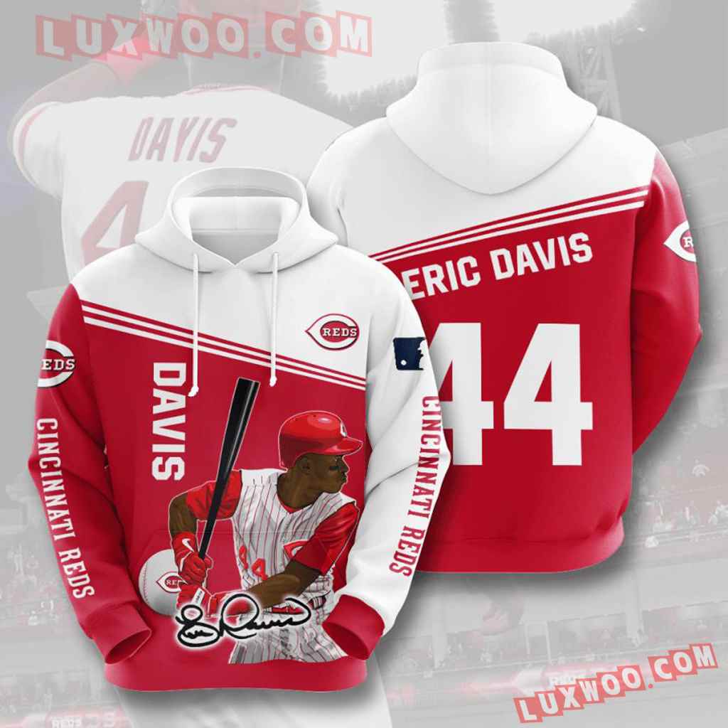 Mlb Cincinnati Reds 3d Hoodies Printed Zip Hoodies Sweatshirt Jacket V9