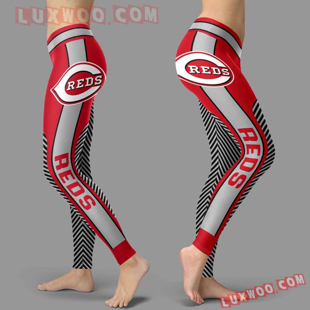 Mlb Cincinnati Reds Leggings 3d Custom Print Leggings Sport V1