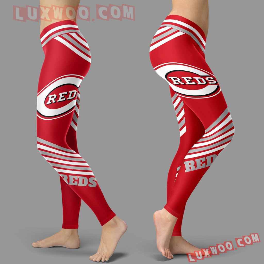 Mlb Cincinnati Reds Leggings 3d Custom Print Leggings Sport V2